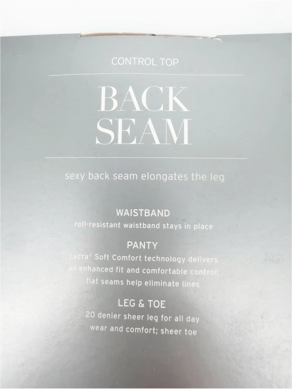 2 Pair Back Seam Pantyhose Nordstrom Black and Light Nude